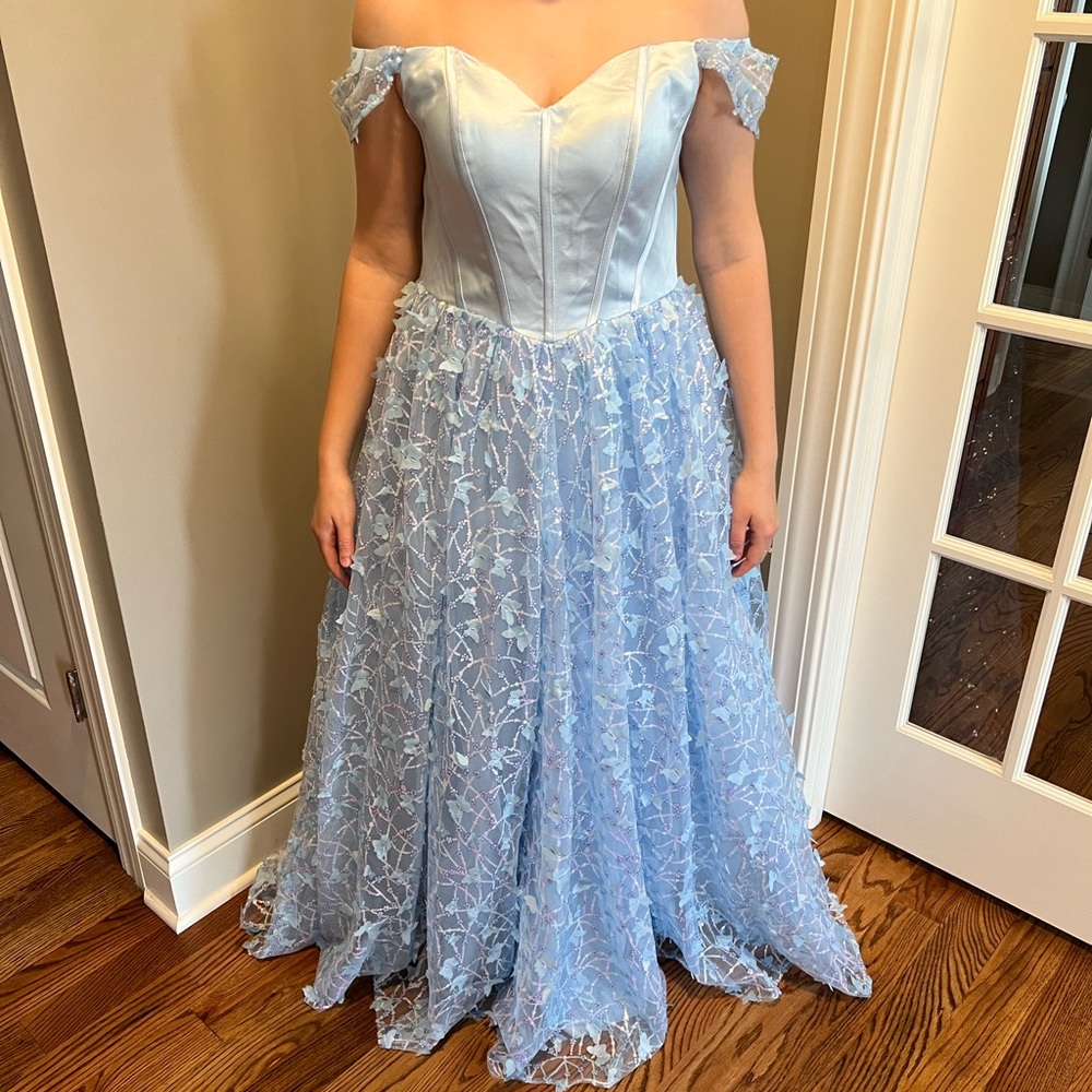 Princess Blue Prom Dress